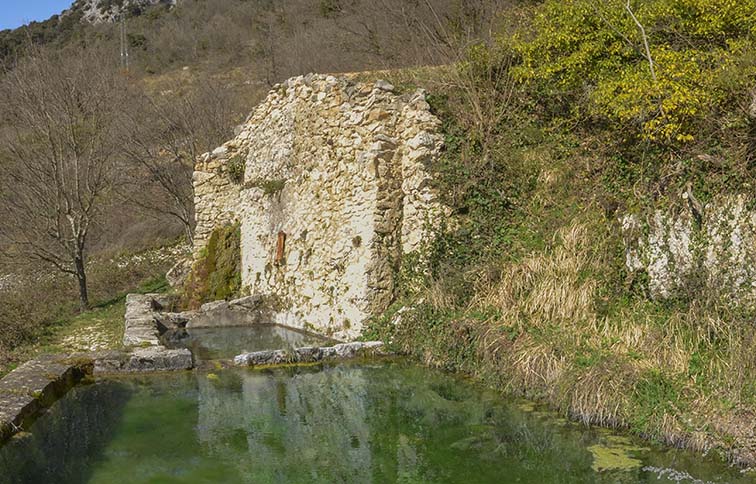 particolare della vasca esterna