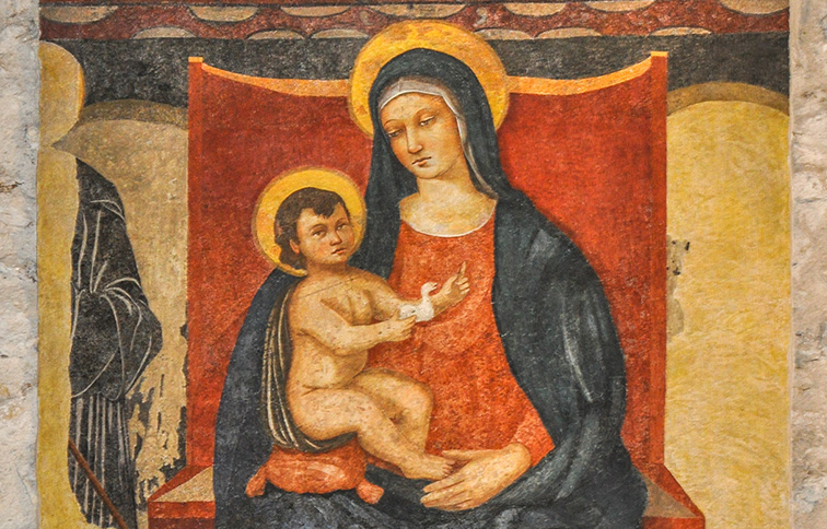 affresco della madonna delle grazie